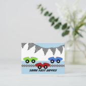 Race Baby shower Advice Kaarten