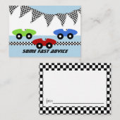 Race Baby shower Advice Kaarten
