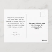 Race Bib of Run. Lopen. Braken. pictogram Briefkaart (Achterkant)