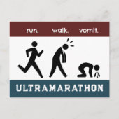 Race Bib of Run. Lopen. Braken. pictogram Briefkaart (Voorkant)