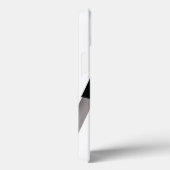 Race Black White Gecontkered Flag Name Persoonlijk Case-Mate iPhone Case (Achterkant / Rechts)