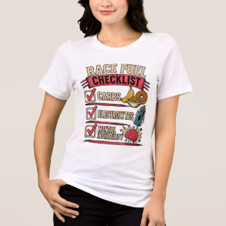 Race Brandstof Checklist | Grappige Hardlopers Hum Tri-Blend Shirt