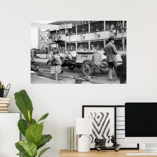 Race Car: 1910 Poster (Thuiskantoor)