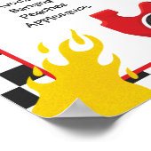 Race Car 1st Birthday Party Milestone Poster (Hoek)