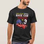 Race Car 3rd Birthday Toddler Boy Racing 3 jaar O T-shirt (Voorkant)