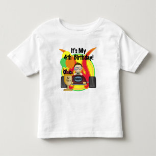 Race Car 4th Birthday Tshirts en Gifts
