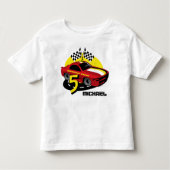 Race Car 5th Birthday Shirt (Voorkant)