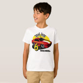 Race Car 6th Birthday Shirt (Voorkant volledig)