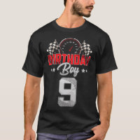 Race Car 9th Birthday Boy Party Racing 9 jaar oud
