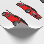 "Race car" aangepast verpakkingspapier Cadeaupapier (Hoek)