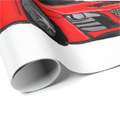 "Race car" aangepast verpakkingspapier Cadeaupapier (Rol Hoek)