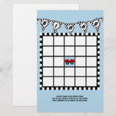 Race Car Baby shower Bingo (Voorkant / Achterkant)