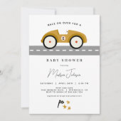 Race Car Baby shower Uitnodiging (Voorkant)