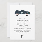 Race Car Baby shower Uitnodiging (Voorkant)