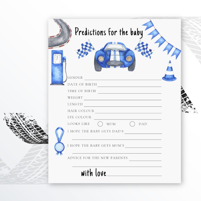 Race car - baby voorspellingen en advies (Creator heeft geüpload)