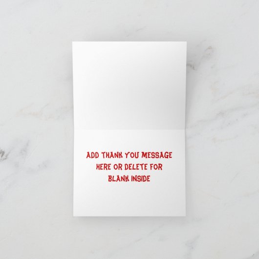 Race Car Bedankt Opmerking Kaart (Binnen)