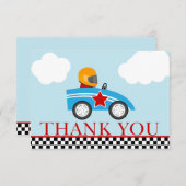 Race Car Bedankt voor je briefkaarten (Voorkant / Achterkant)