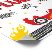 Race Car Birthday 2 Fast Transmission Fluid Poster (Hoek)