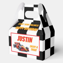 Race Car Birthday 4.5"w x 2.75"l x 5.5"h Bedankdoosjes