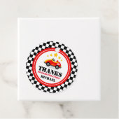 Race Car Birthday Baby shower Party Bedankjes Labels (In situ)
