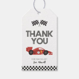 Race Car Birthday Favor Tags Cadeaulabel