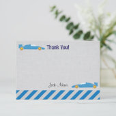 Race Car Birthday - Hartelijk dank Bedankkaart (Staand voorkant)