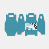 Race Car Birthday Party Bedankdoosjes (Uitgevouwen)