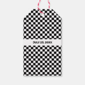 Race Car Birthday Party Bedankt voor het cadeautje Cadeaulabel (Achterkant)