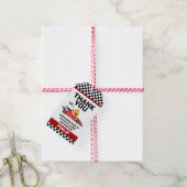 Race Car Birthday Party Bedankt voor het cadeautje Cadeaulabel (Met Touw)