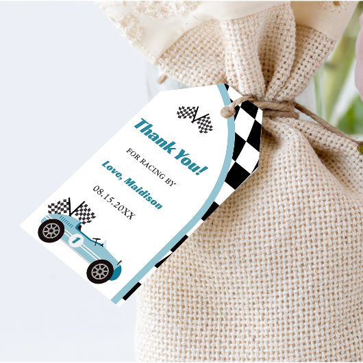 Race Car Birthday Party Cadeaulabel