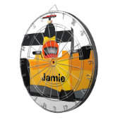 Race Car Birthday Party-cadeautjes personaliseren Dartbord (Voorkant Rechts)
