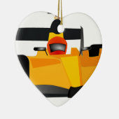 Race Car Birthday Party-cadeautjes personaliseren Keramisch Ornament (Rechts)