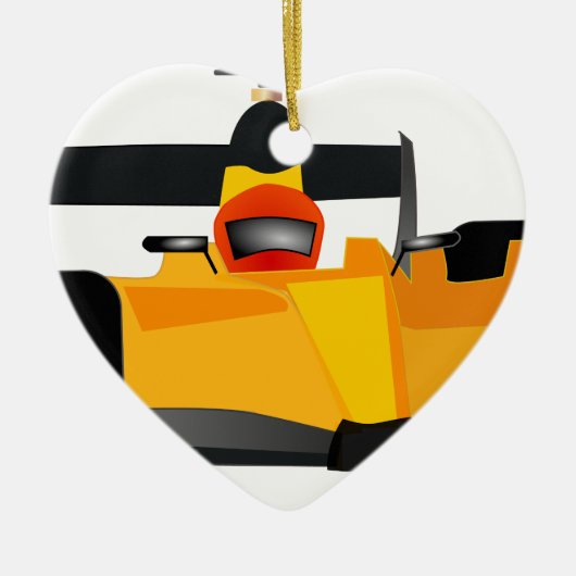 Race Car Birthday Party-cadeautjes personaliseren Keramisch Ornament (Voorkant)