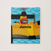 Race Car Birthday Party-cadeautjes personaliseren Legpuzzel (Verticaal)