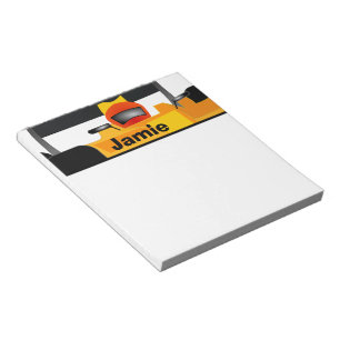 Race Car Birthday Party-cadeautjes personaliseren Notitieblok