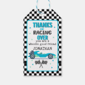 Race Car Birthday Party for Boys Cadeaulabel (Voorkant)