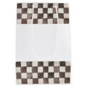 Race Car Birthday party guntzakken Medium Cadeauzakje (Achterkant)