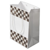 Race Car Birthday party guntzakken Medium Cadeauzakje (Achterkant Gekanteld)