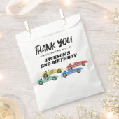 Race Car Birthday Party Hartelijk dank Bedankzakje (Geknipt)