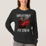 Race Car Birthday Party Racing Family Brother Pit T-shirt<br><div class="desc">Race Car Birthday Party Racing Family Brother Pit Crew</div>