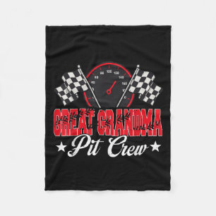 Race Car Birthday Party Racing Family Great Grandm Fleece Deken
