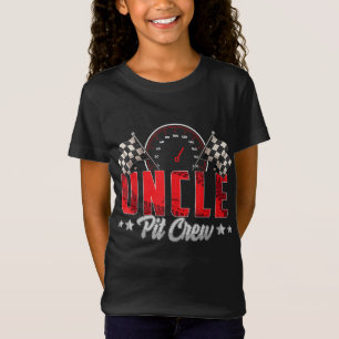 Race Car Birthday Party Racing Family Uncle Pit Cr T-shirt