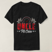 Race Car Birthday Party Racing Family Uncle Pit Cr T-shirt (Design voorkant)