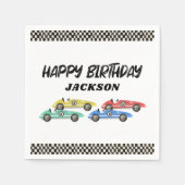 Race Car Birthday Party Servet (Voorkant)