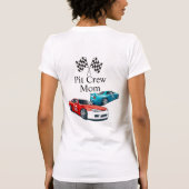 Race Car Birthday, Pit Crew, T-shirt (Achterkant)
