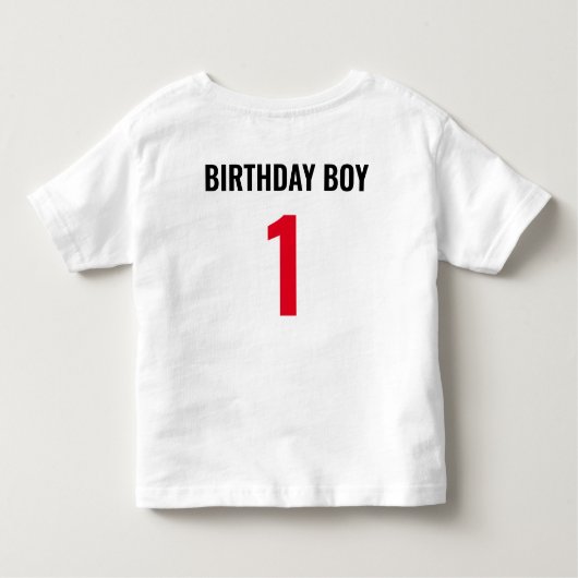 RACE CAR BIRTHDAY T-SHIRT (Achterkant)