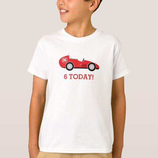 Race Car Birthday T-Shirt (Voorkant)