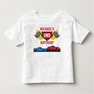 Race Car Birthday T-shirt Toddler Kind Child