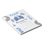 Race Car Birthday - Time Capsule Bericht Notitieblok (Schuin)