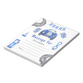 Race Car Birthday - Time Capsule Bericht Notitieblok (Linkerzijde)